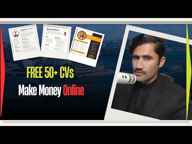 Earn Money Online with Resume Design  50+ FREE CV Templates Included
