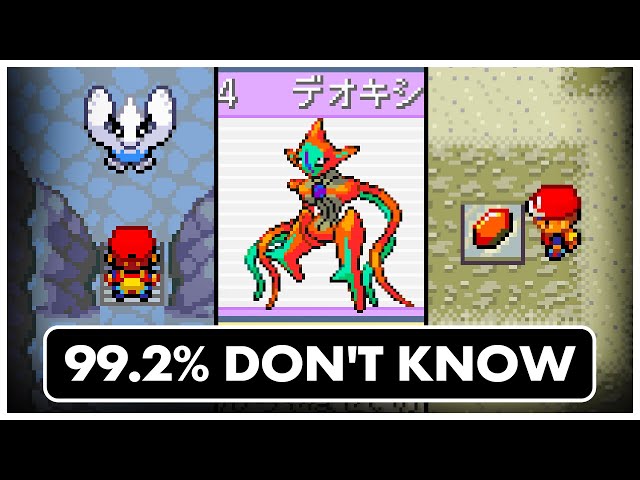 99.2% OF PLAYERS DON'T KNOW THIS ABOUT POKEMON FIRERED AND LEAFGREEN