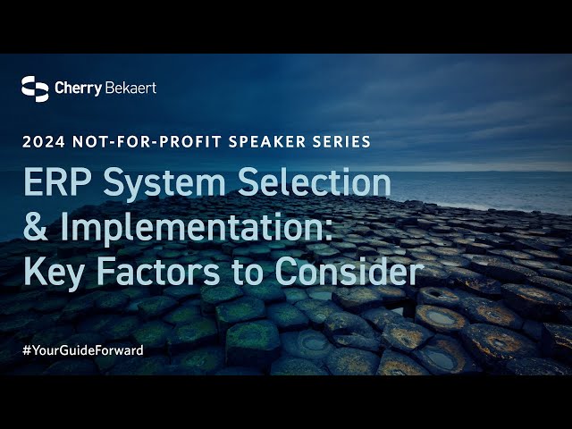 ERP System Selection & Implementation: Key Factors to Consider