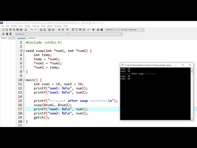 68. C Programming For Beginner - Pointer And Function | Khmer Computer Knowledge