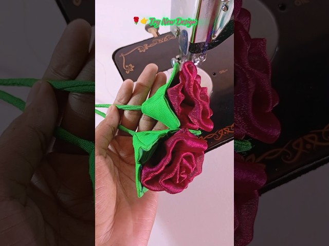 🌹🥰 New Trending Rose Flower Latkan Making 🌹 Beautiful Blouse Latkan #shorts #latkandesign
