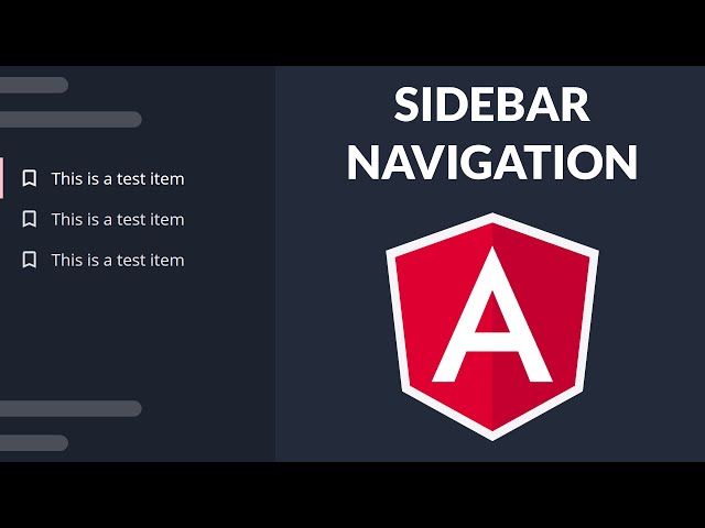 Sidebar Navigation - Angular | Animated Effect