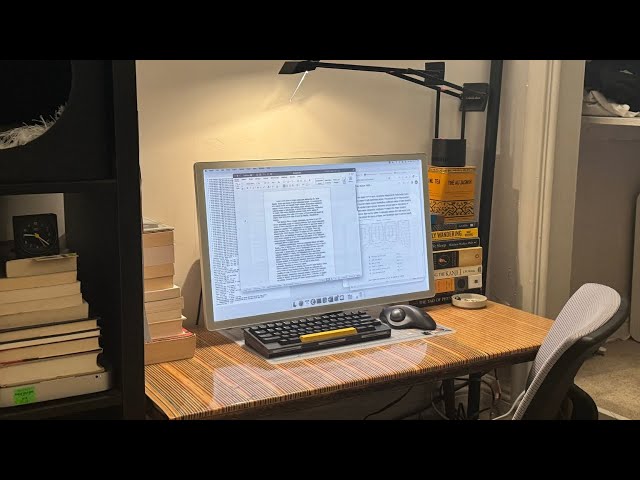 where I write books (ultrafocus desk setup 2026)