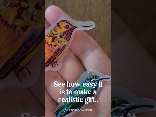 Easy Tutorial To Make A Hummingbird Gift | Beginner and Kid Artists Friendly!