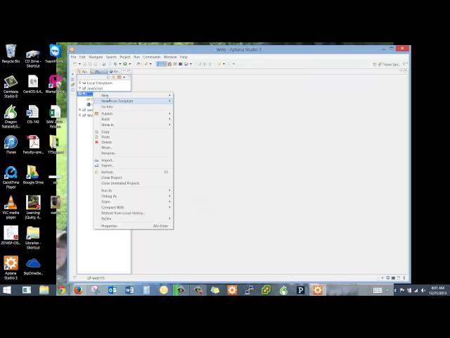 HTML & CSS: Setting up Aptana