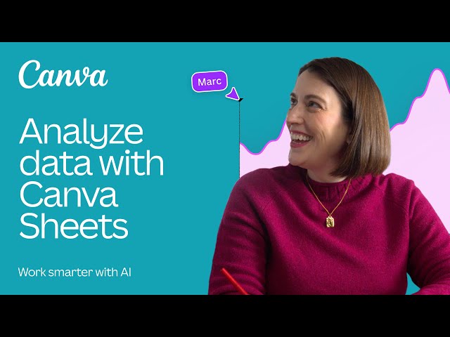 Analyze data with Canva Sheets: Data to insight to innovation, instantly