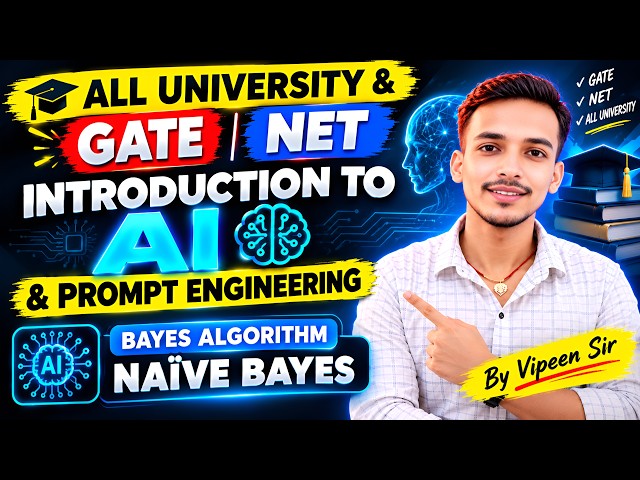 Bayes Theorem & Naïve Bayes Classifier | AI & Machine Learning | All University, GATE & NET