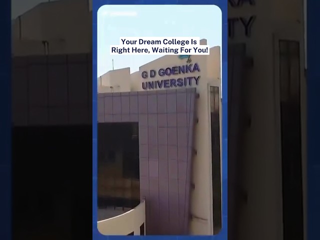 🤩Quick College Tour: Explore GD Goenka University, Delhi NCR Gurgaon⭐ #Shorts #Sunstone #GDGoenka