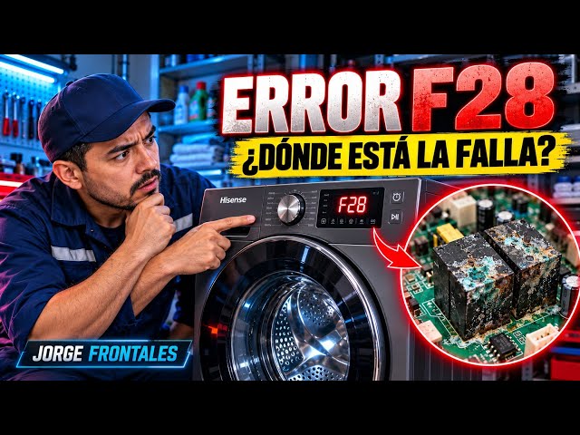 Error F28 en lavasecadora Hisense | Diagnóstico completo y reparación