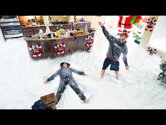 FILLING MY ENTIRE HOUSE WITH SNOW...