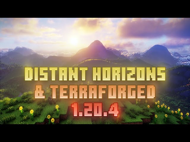 Make minecraft terrain extra realistic - Distant horizons, Terraforged & Shaders (Minecraft 1.20.4)