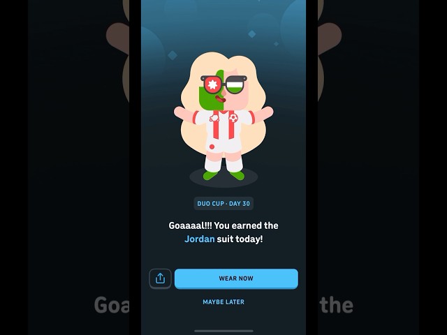 how I got the Duolingo Jordan suit FREE #duolingo 🇯🇴