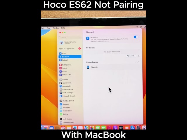Hoco ES62 Not Pairing With MacBook
