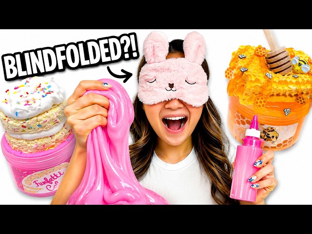I Tried Making Slime BLINDFOLDED | Snoopslimes 🐰