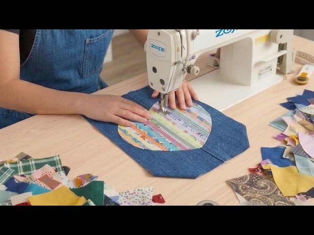 Transform Old Jeans into Cute bag|Easy DIY Patchwork SewingProject