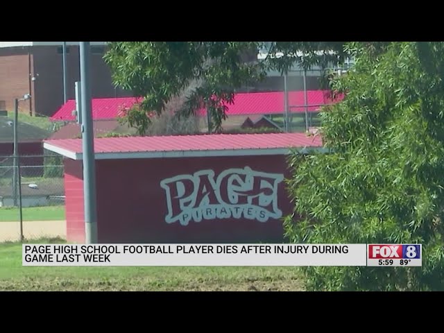 Page High School football player dies after injury during game last week