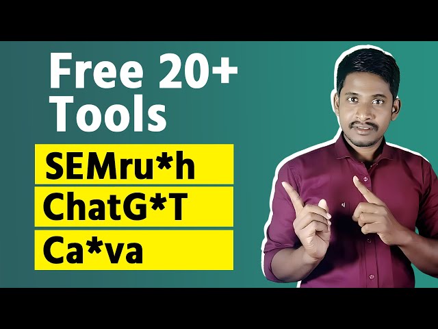 Free Premium Keyword Research Tool 2025 | Free Semr*sh, ChatG*T Premium, Ca*va, Gram*erly, Quilb*t