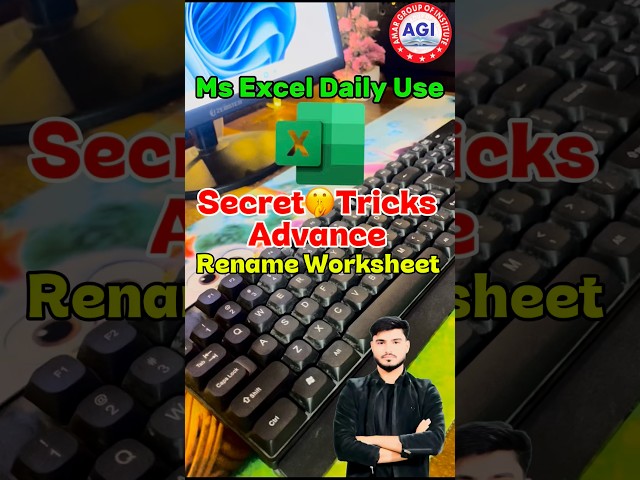 Stop Wasting Time! The Fastest Way to Rename Excel Sheets ⚡️