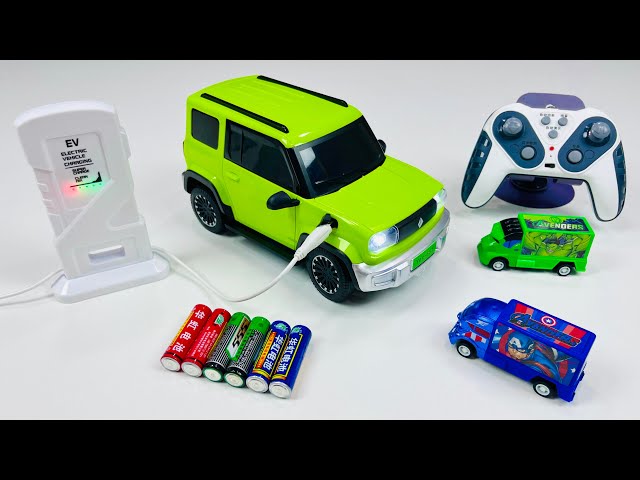 Unboxing Wuling Mini RC Car,RC Concept Car car,remote control RC city bus,EV 3D school bus