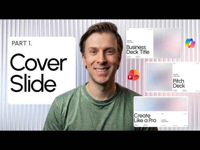 If I Wanted to Create a PowerPoint Template, This is What I'd Watch (Part 1: Cover Slide)