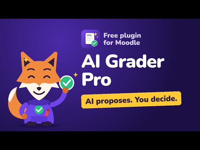 AI Grader Pro Demo | AI-Assisted Grading for Moodle (Free Plugin)