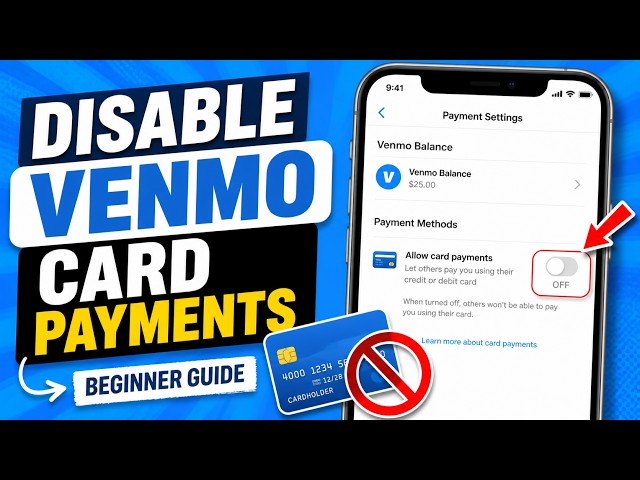How to disable Venmo card payments for your credit card - Beginner Guide