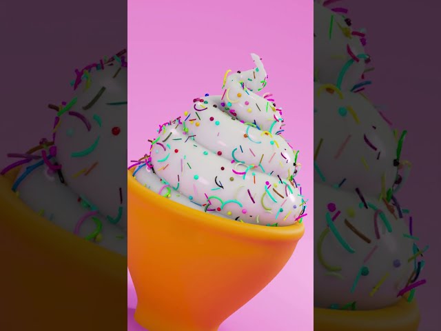 1000 Sprinkles in Seconds! 🤯 | Maya MASH #Shorts