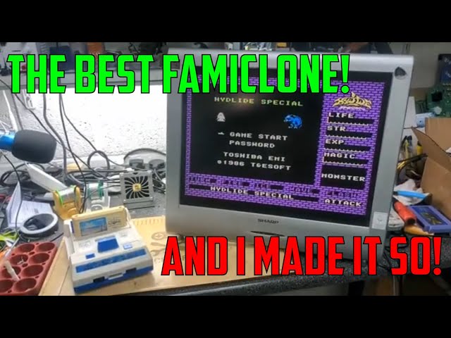 Let's upgrade the Rinco Nintendo Famicom Famiclone with a Power Vamp PSU - IT WORKS!