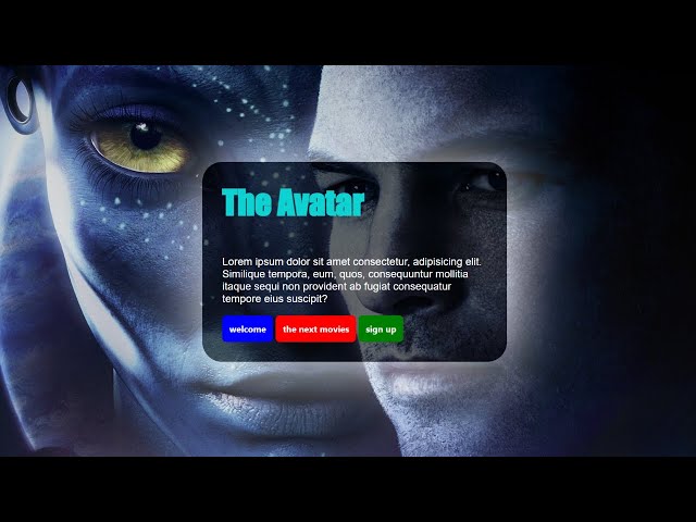 simple avatar blog site using css & HTML