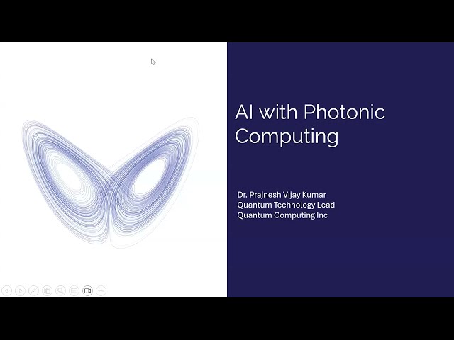 Optica Webinar: Photonic Machine Learning for Time Series Problems