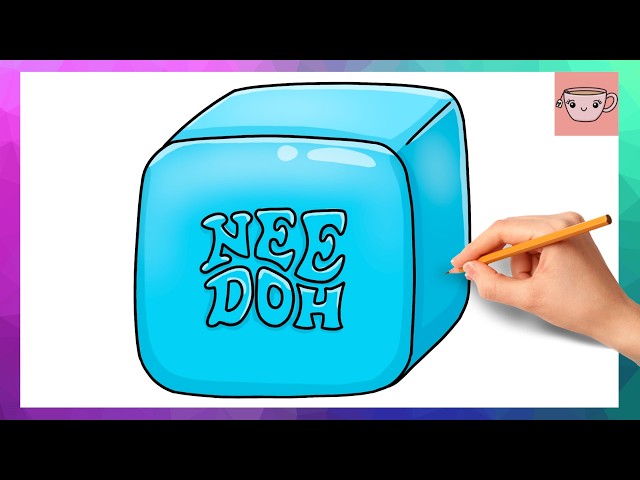 How To Draw Needoh Cube - Viral Squishy | Easy Drawing Tutorial