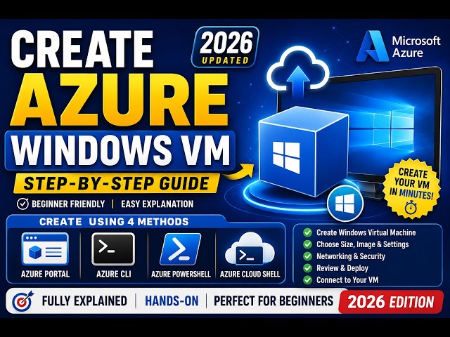 Create a Windows VM in Azure in Minutes! | 2026 Step-by-Step Guide #azure #cloudcomputing