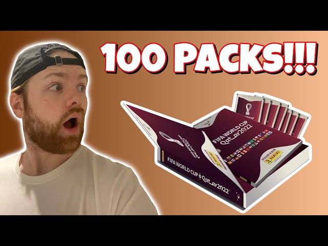 PANINI WORLD CUP QATAR 2022 TREASURE BOX OPENING - 100 PACKS OF PANINI WORLD CUP STICKERS TO OPEN!!!
