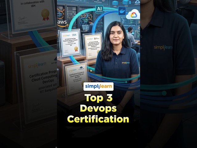 Best DevOps Certifications 2026 | Top Certifications for a DevOps Career | #Shorts| #Simplilearn