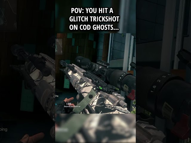 this might be the best game to trickshot on... #codghosts #gaming #trickshots #shorts #callofduty