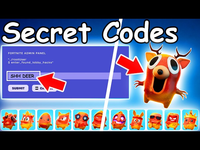4 *NEW* TRICK OR TREAT ADMIN PANEL CODES in FORTNITE SEASON 4 SPRITE CODES! (New Secret Codes)