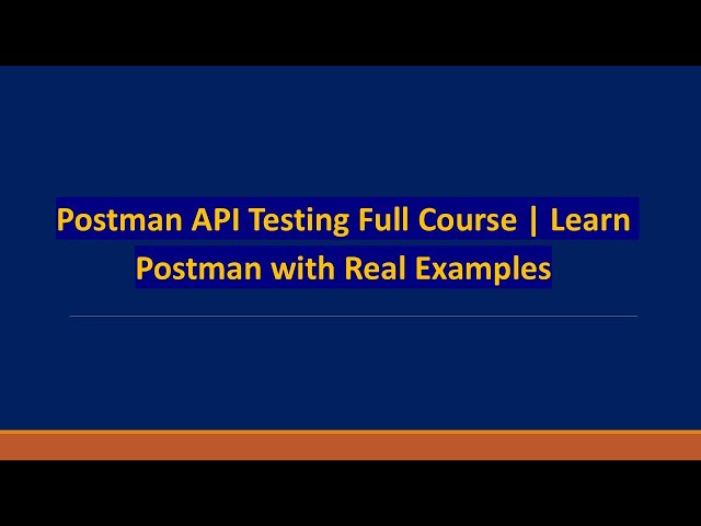 Postman API Testing Full Course | Learn Postman with Real Examples | API Testing Part2 | #postman