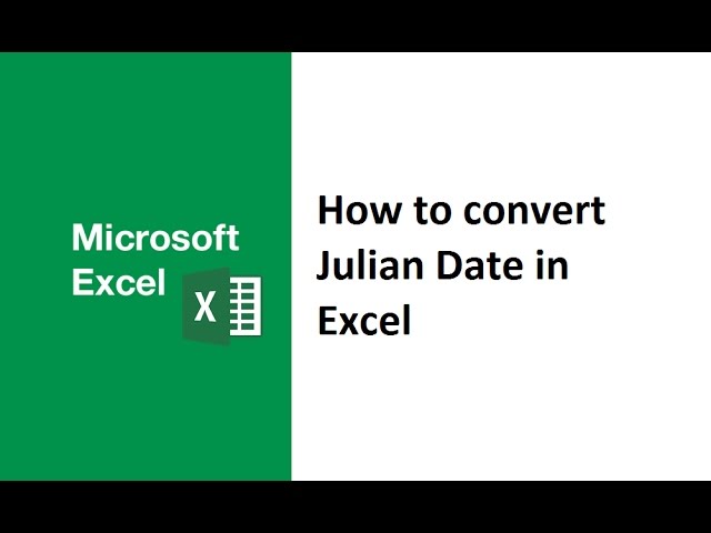 How to convert julian date to normal date in Excel, julian date to calendar date, gregorian, regular