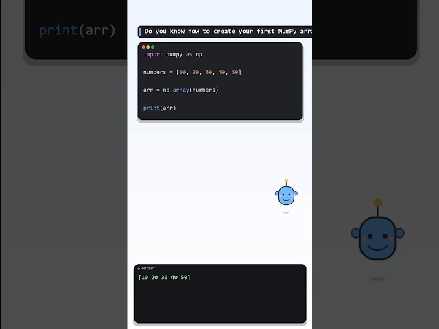 NumPy Array Creation in Python | Create Arrays Easily with NumPy 🐍📊