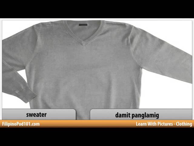 Learn Filipino with Pictures - Getting Dressed