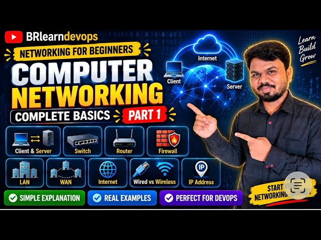 Computer Networking Basics Explained | Networking for DevOps Beginners | Part 1