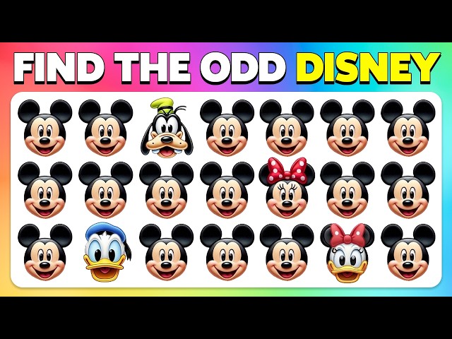 Find the ODD One Out - Disney Edition 🏰✅🔍 | Easy, Medium, Hard, Impossible Levels