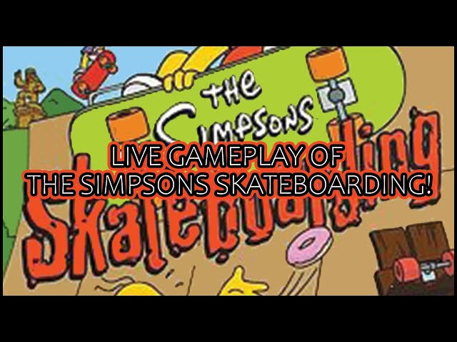 Live gameplay of The Simpsons Skateboarding from the PS2!