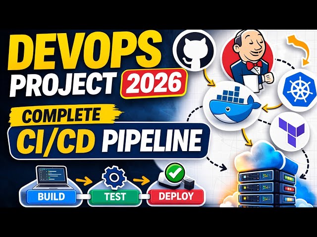 DevOps Project 2026 | Complete CI/CD Pipeline using GitHub, Jenkins & Docker (Step-by-Step Tutorial)