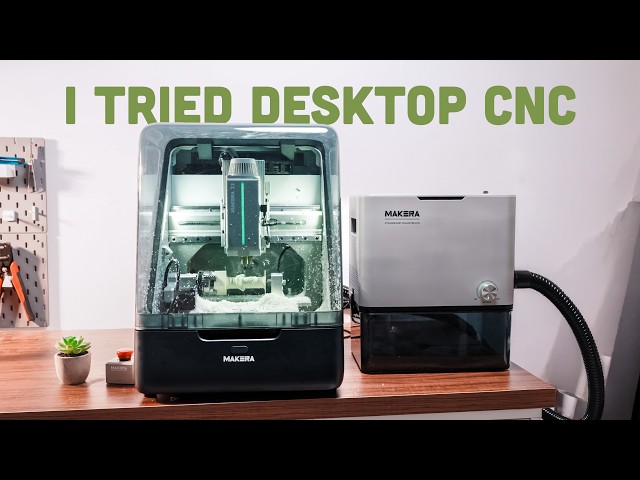 [Satisfying] I Tried My First Desktop CNC Machine – Makera Z1
