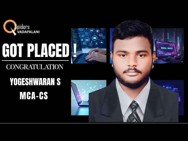 We are proud to announce that our student has successfully got placed in an IT company.