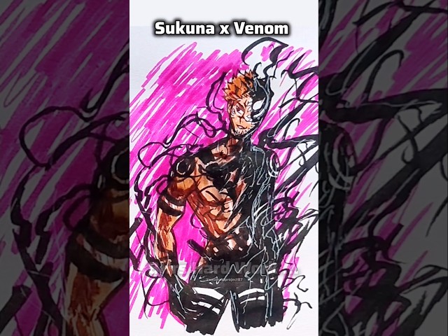 How to draw Sukuna #drawing #jjk #sukuna #art #shorts