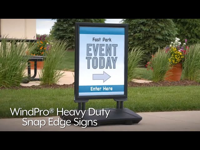 WindPro Snap Edge Signs