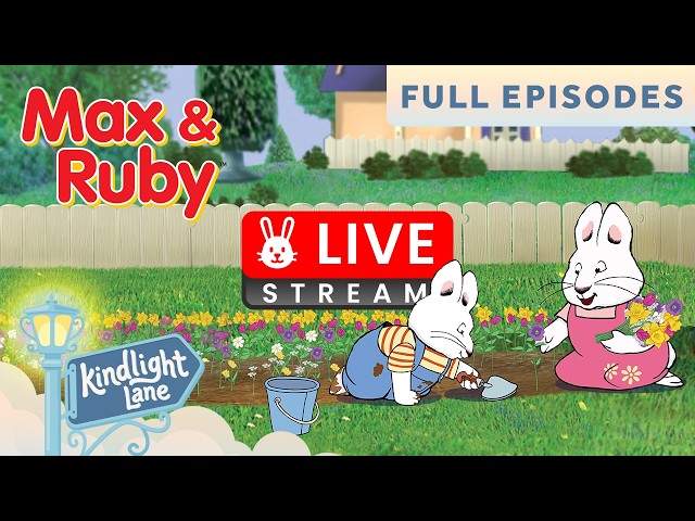The Max and Ruby Channel on Kindlight Lane 🐰🐰✨ 24/7 Live Stream | Max and Ruby Full Episodes