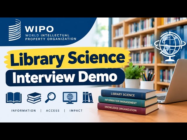 WIPO in library science interview | Kvs Nvs Librarian interview and demo class on WIPO